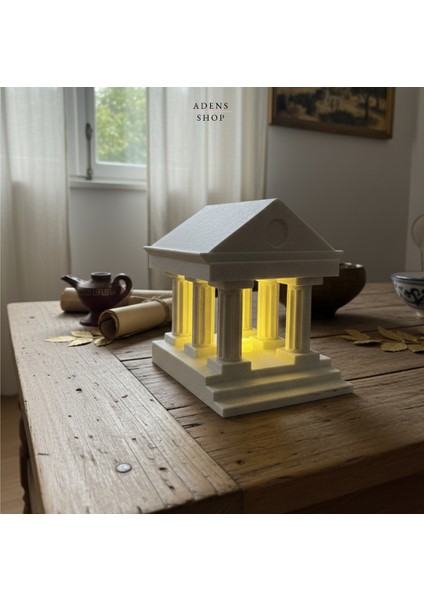 Antik Yunan Tapınağı Dekoratif Işıklı Obje / Gece Lambası modelleri