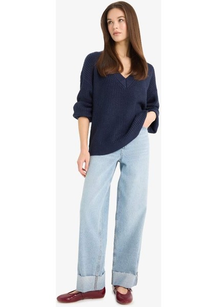 Kadın Kazak Z7135AZ/NV207 Navy