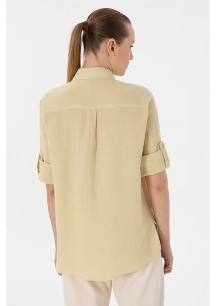 CRISCOLOR25Y U.s Polo Kadın Gömlek 2086536 Açık Haki fiyatları