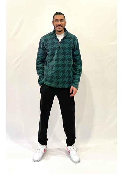 Süperlife Erkek Rahat Kalıp Softech Polar Yarım Fermuarlı Sweatshırt SPR24PW20