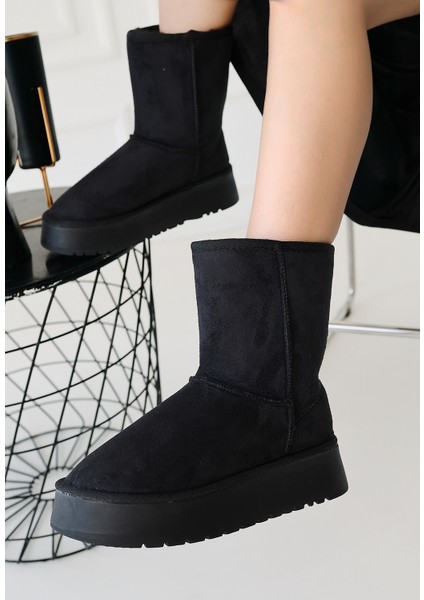 Sophia Siyah Süet Bot - Lisinya modelleri