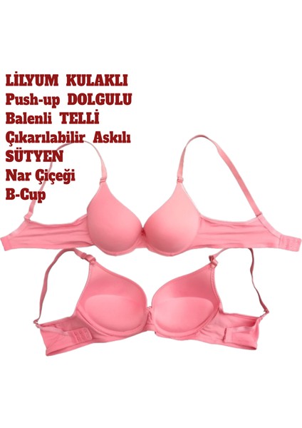 Destekli Dolgulu Balenli Telli Sütyen Push Up Çıkarılabilir Askılı B Kap modelleri