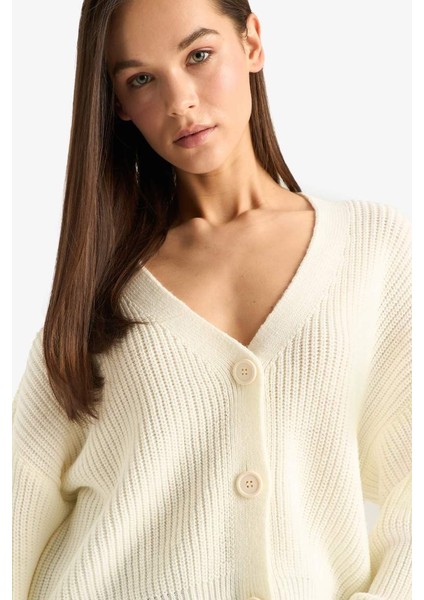 Kadın Hırka U2052AZ/ER98 Ecru