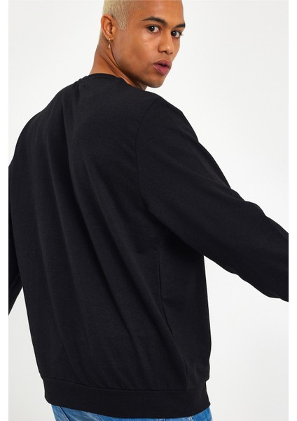 Erkek Bisiklet Yaka Regular Kalıp Ince Californıa Baskılı Sweatshırt SPR24SW125 modelleri