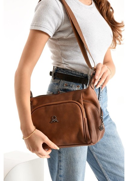 Kadın Postacı Çanta Çapraz Askılı Suni Deri Omuz Çantası 32*22 cm Mega Günlük Omuz Çantası