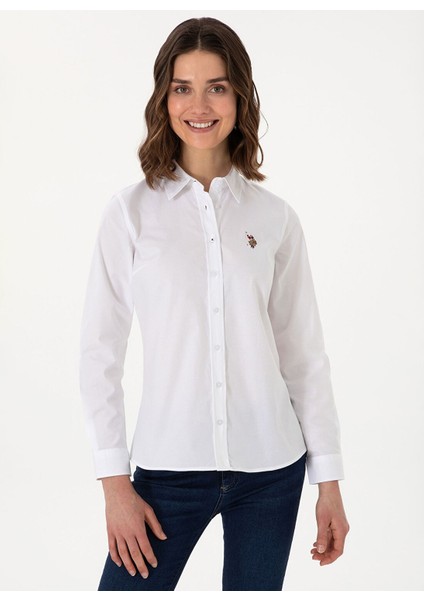 CRISCOLOR25Y U.s Polo Kadın Gömlek 2086536 Beyaz