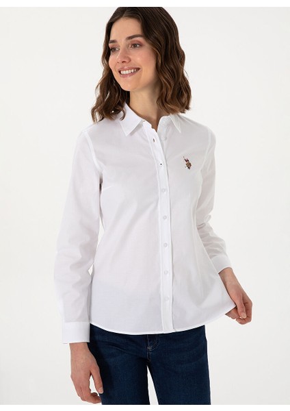 CRISCOLOR25Y U.s Polo Kadın Gömlek 2086536 Beyaz indirimleri