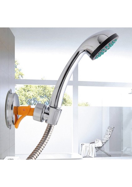 Güçlü Vantuzlu Duş Başlığı Tutucu, Şık Gri Tasarım