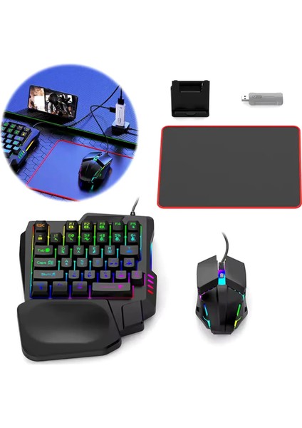 Pubg Mobil Oyun Kiti 5in1 Bt5.3 Klavye Mouse Dönüştürücü Seti Pugb Seti - Lisinya