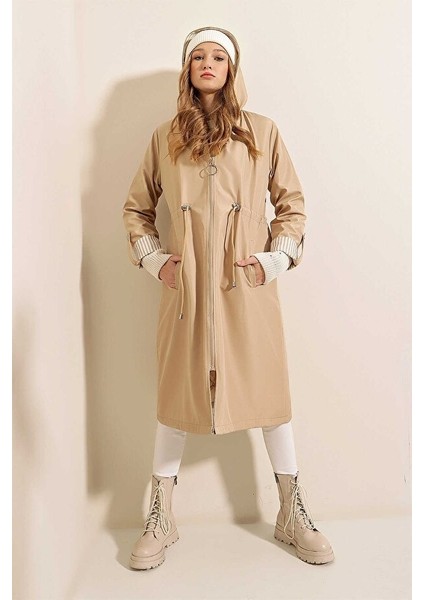 Kadın Pardesü&trençkot 9091 Taş indirimleri