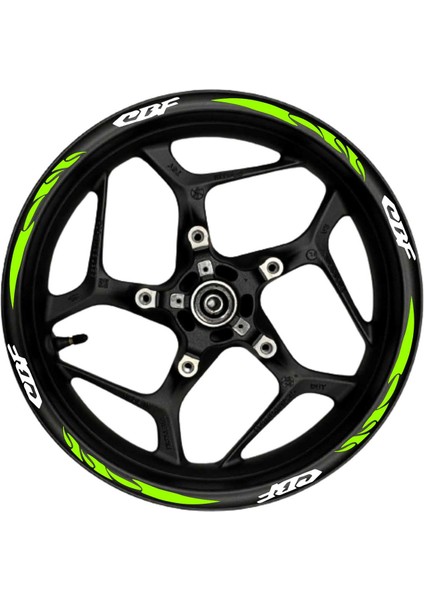 Cbf Beyaz Yazılı Neon(Fıstık Yeşili) Pençe Şeritli