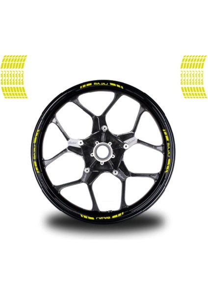 Bajaj 16'lı Jant Stıcker Modeli Neon Yeşil