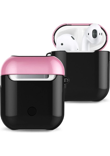 Zengezur Newface Airpods 2 (2.nesil) 3in1 Kılıf - Siyah-Pembe