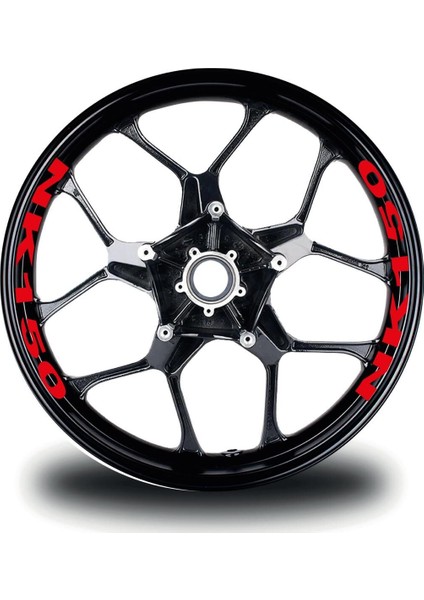 Cfmoto 150NK Takım Jant Sticker Etiket Modeli Kırmızı Renk