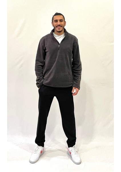 Süperlife Erkek Rahat Kalıp Softech Polar Yarım Fermuarlı Sweatshırt SPR24PW20