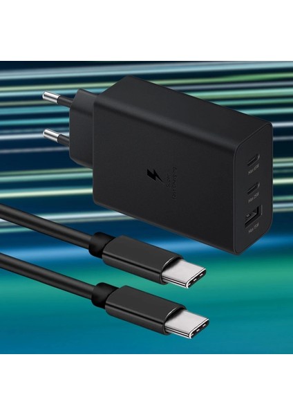 65W Hızlı Şarj Edebilen Type C Uçlu Şarj Aleti ( Lisinya )