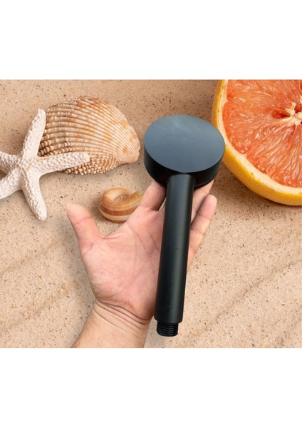 Çok Fonksiyonlu Su Tasarruflu Ayarlanabilir El Duşu, Şık Siyah Mat Tasarım fiyatları