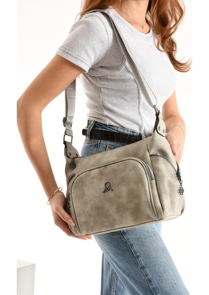 Kadın Postacı Çanta Çapraz Askılı Suni Deri Omuz Çantası 32*22 cm Mega Günlük Omuz Çantası