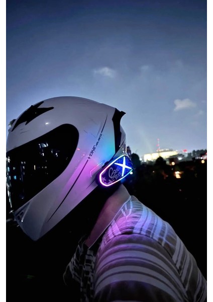 Helmet Graffiti Motor Kask Kulaklık Rgb Modlu Su Geçirmez 6.0 Bluetooth Intercom Yenı Model - Lisinya fiyatları