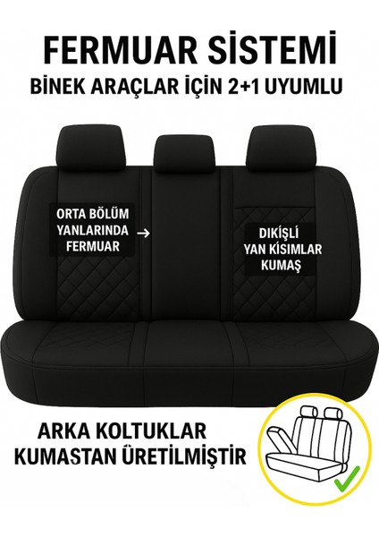 Bmw 3 Serisi E92 Coupe 2006 ve Sonrası Trobus Elegance Ortopedik Araç Koltuk Minderi 5'li Set, Hava Yastığı Uyumlu Siyah modelleri