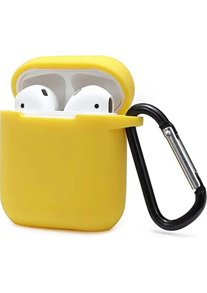 Zengezur Newface Airpods 2 (2.nesil) Sert Silikon Kılıf - Sarı