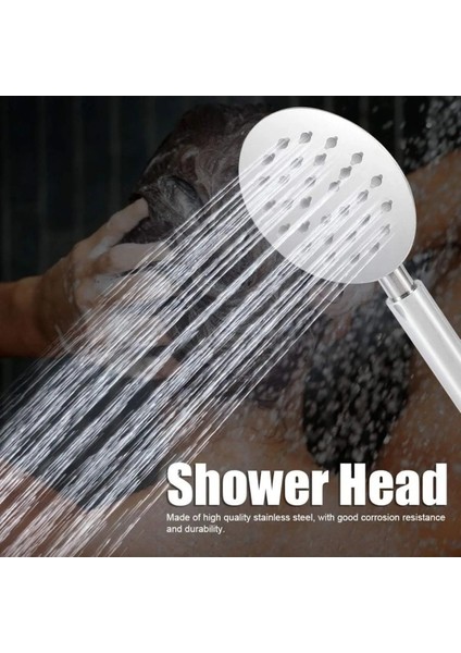 Modern Paslanmaz Krom El Duşu Başlığı, Düşük Su Basıncında Yüksek Akış, Yuvarlak Tasarım fiyatları