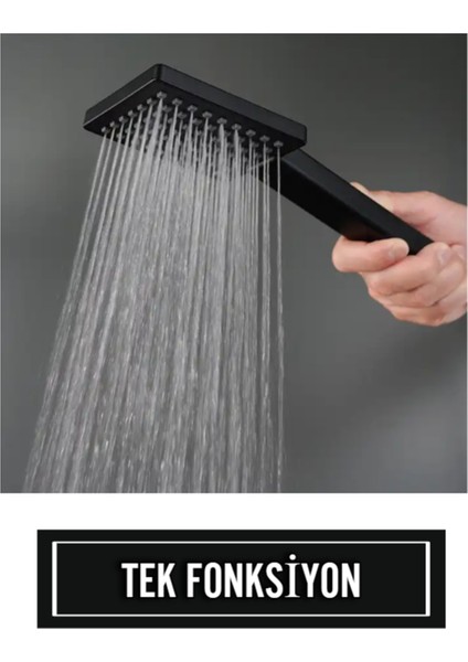 Mat Siyah Kare Duş Başlığı, Şık Tasarım ve Yüksek Kalite ile Kullanıma Hazır. modelleri