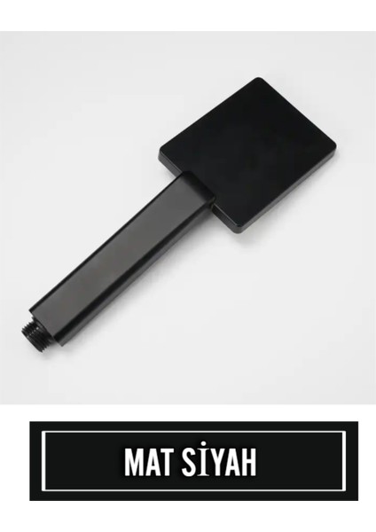 Mat Siyah Kare Duş Başlığı, Şık Tasarım ve Yüksek Kalite ile Kullanıma Hazır. fırsatları