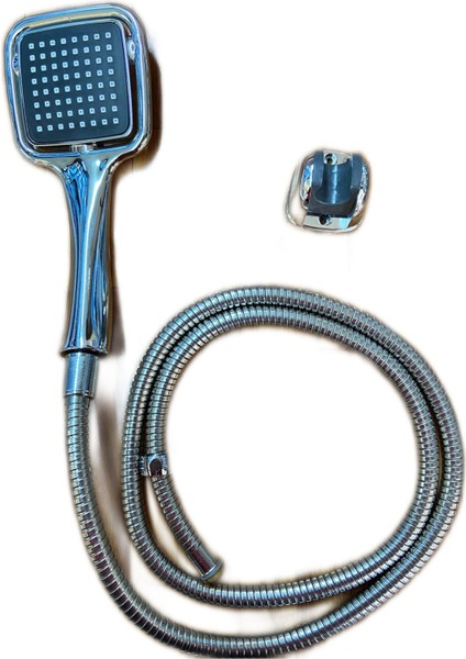 Beyaz Banyo Duş Başlığı ve Telefon Seti, Şık ve Kullanışlı Tasarım