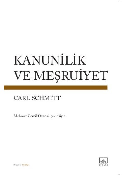 Kanunilik ve Meşruiyet
