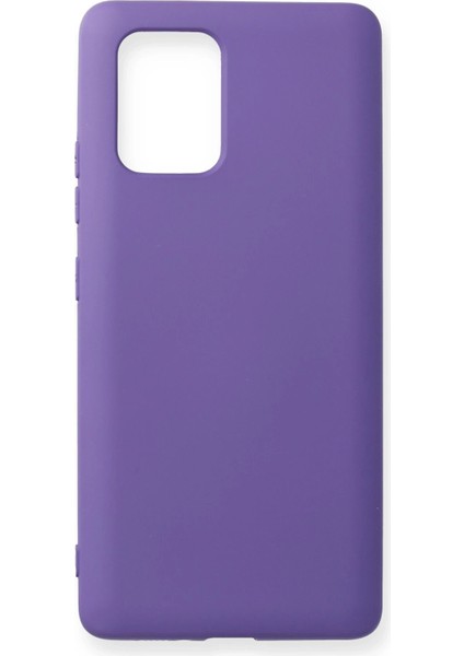 Zengezur Newface Samsung Galaxy A91 / S10 Lite Kılıf Nano Içi Kadife Silikon - Mor