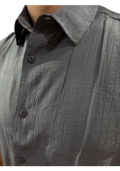 Lastman Ayrobin Spor Gömlek Gri modelleri