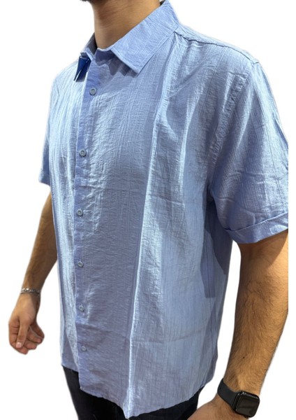 Lastman Ayrobin Spor Gömlek Mavi