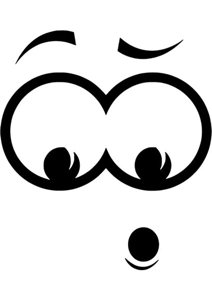 Klozetteki Şaşkın Sticker 20 x 22 cm