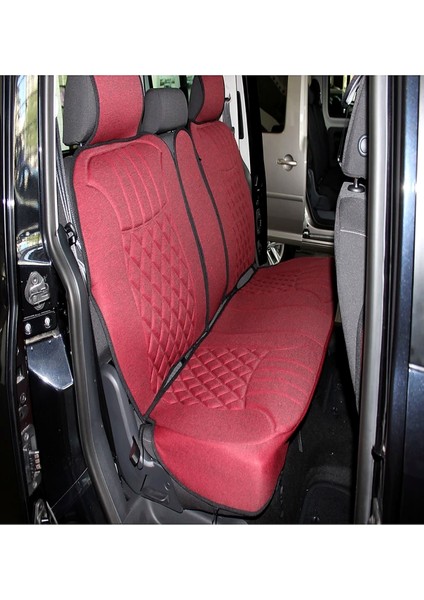 Smart Fortwo W450 1998-2007 Trobus Elegance Ortopedik Araç Koltuk Minderi 5'li Set, Hava Yastığı Uyumlu Kırmızı Siyah fiyatları