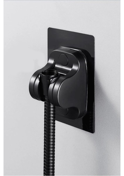 Suya Dayanıklı Duş Başlığı Tutucu, Banyo Düzenleyici, Siyah Renk