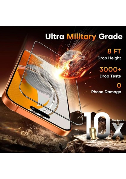 iPhone 17 Pro Uyumlu Ekran Cam Koruyucu Tam Kapatan Seramik 3D Nano Antistatik Şeffaf fırsatları