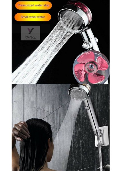 360 Derece Dönen Pervaneli Duş Başlığı, Su Tasarruflu ve Kolay Kullanımlı modelleri