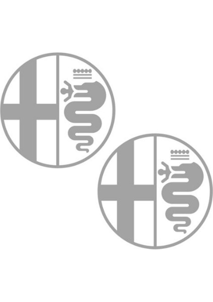 Alfa Romeo Otomobil Yan Kapı Logo Sticker Etiket Modeli