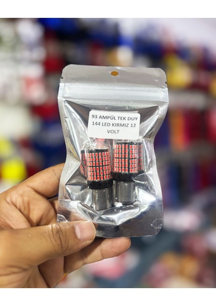 Oto 144LED Ampul 2'li Set, 93M 12V Tek Duy, Fren, Park, Sinyal Ampulleri fırsatları