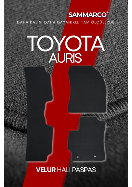 Toyota Auris 2007-2012 Halı Paspas Velur Paspas Kumaş Paspas Oto Paspas modelleri