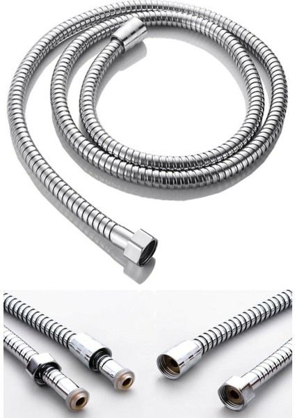 Siyah Kare Banyo Duş Seti, Hortum, Mafsal ve Başlıkla Şık Tasarım