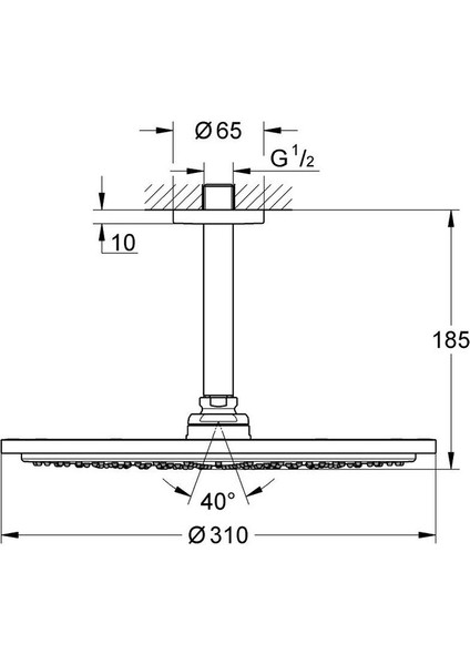 30 cm Modern Duş Başlığı, Şık ve Kullanışlı Duş Aksesuarı fiyatları