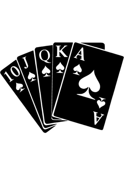Poker Flush Sticker 30 x 21 cm