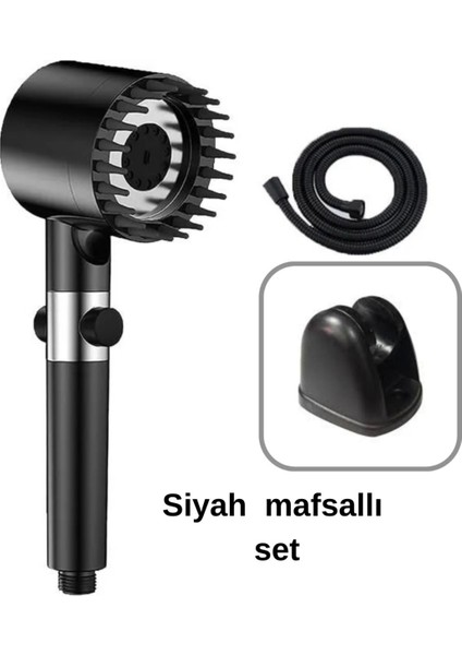 Çok Fonksiyonlu Ayarlanabilir Krom Duş Başlığı ve El Duşu Seti