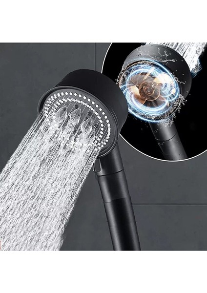 Çok Fonksiyonlu Siyah El Duşu, Turbo Fan Pervaneli, Mükemmel Duş Deneyimi