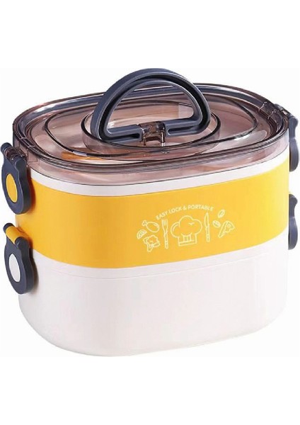 Çelik Beslenme Kabı Iki Katlı 1900ML Lacivert modelleri