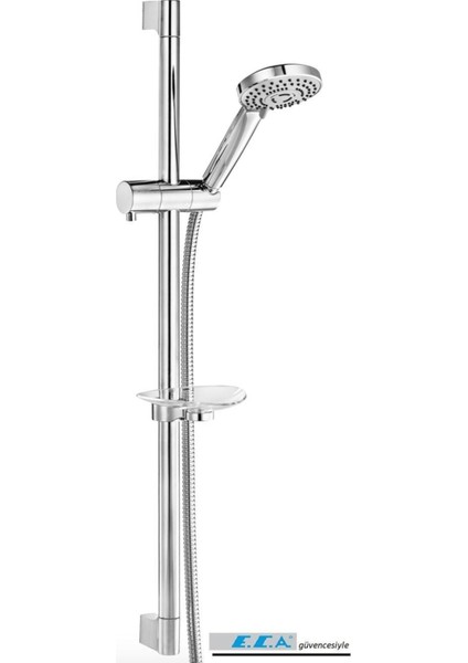 Hareketli Sürgülü Duş Seti, Üç Fonksiyonlu, Şık ve Kullanışlı Tasarım