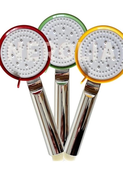 Yüksek Basınçlı Duş Seti, Masaj Başlığı ve Pvc Hortum, Renkli ve Su Tasarruflu fiyatları