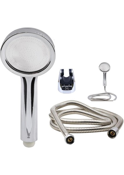 Gri Renkli Yuvarlak Metal Banyo Duş Seti ve Fiskiye, Uzun Hortumlu Tasarım fırsatları